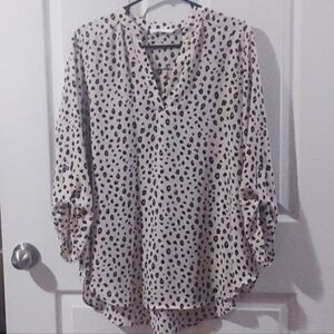Lush Size XL Henly Style Leopard Print Tunic Blouse STITCHFIX